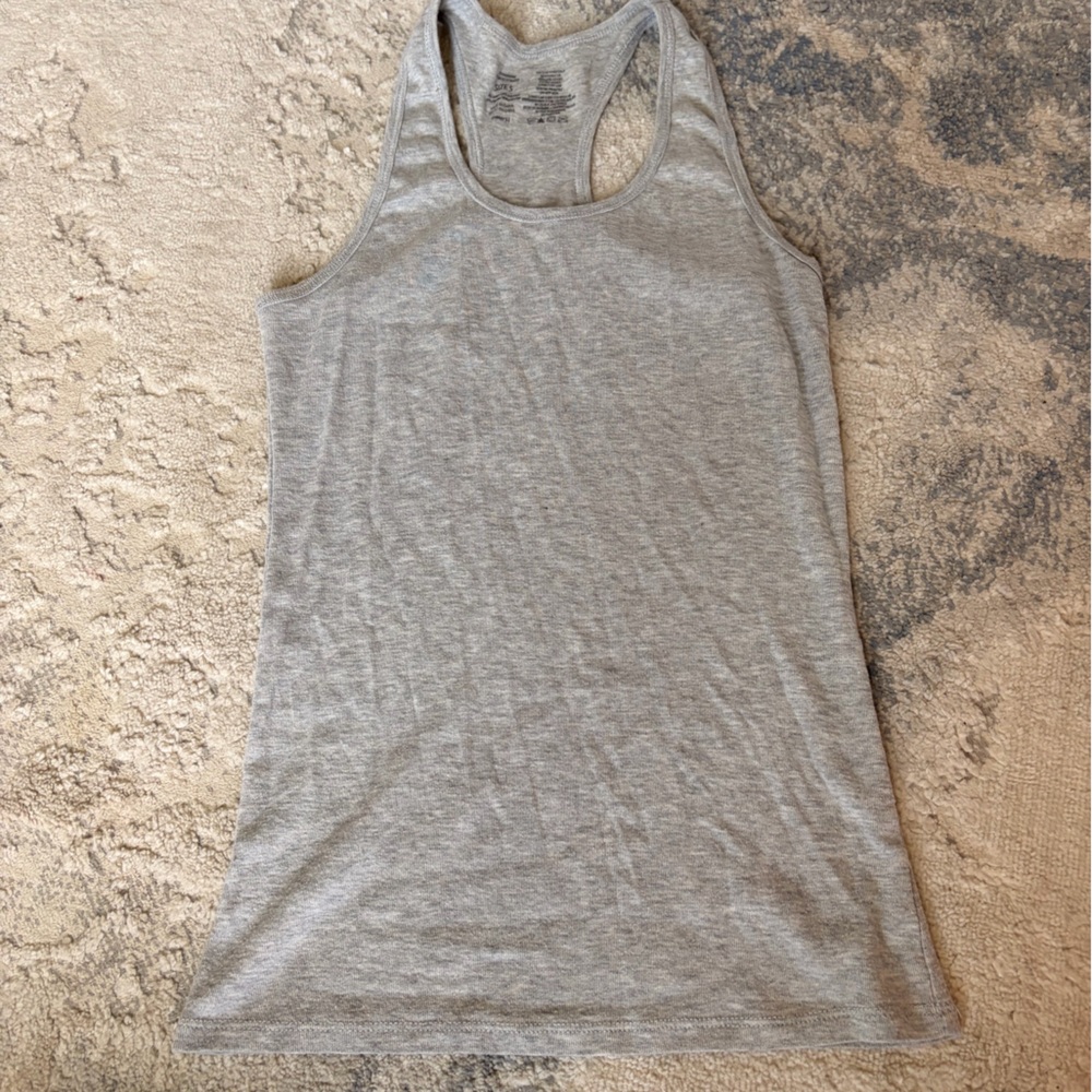 Gray Racerback Women's Tank Top